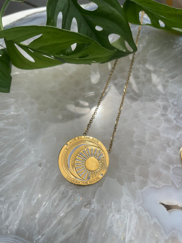 Live By The Sun, Love By The Moon Pendant