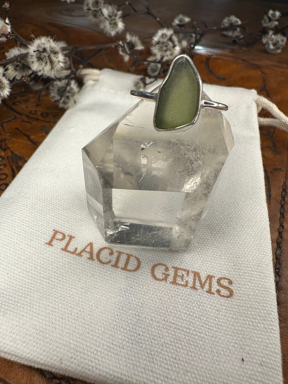Sea Glass Ring Size 8 - Placid Gems