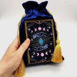 Blue Velvet Tarot Card Bag