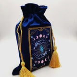 Blue Velvet Tarot Card Bag