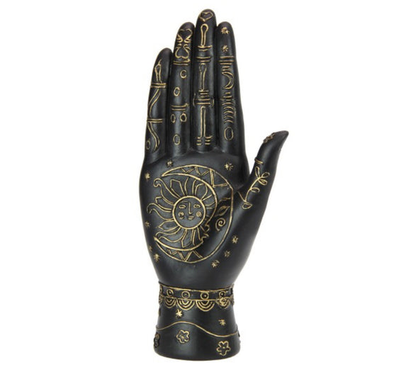 Black & Gold Ceramic Palm