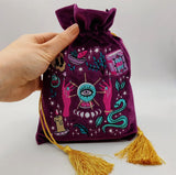 Witchy Velvet Tarot Deck Bag