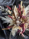 Large Burgundy Pink Dried Flower Arrangement