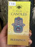 Yellow Blessing Ritual Candles