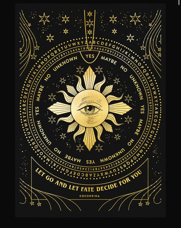 ‘Fate’s Wheel’ A3 Gold Framed Print