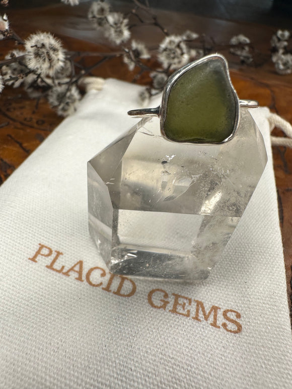 Sea Glass Ring Size 11 - Placid Gems