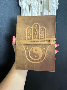 Hamsa Leather Journal
